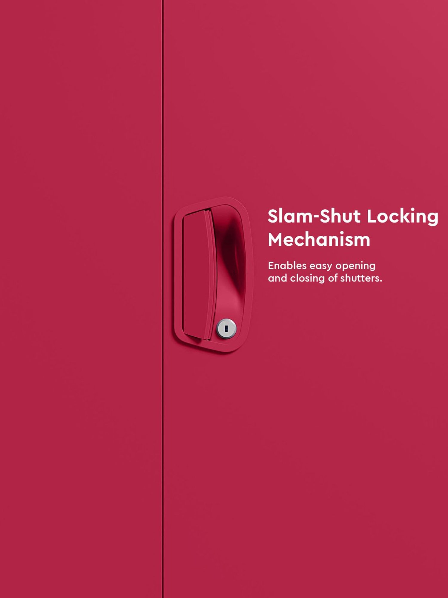 Godrej Interio Neolite 2-Door Steel Almirah, Blush Red (1-Year Warranty, 1 Locker)