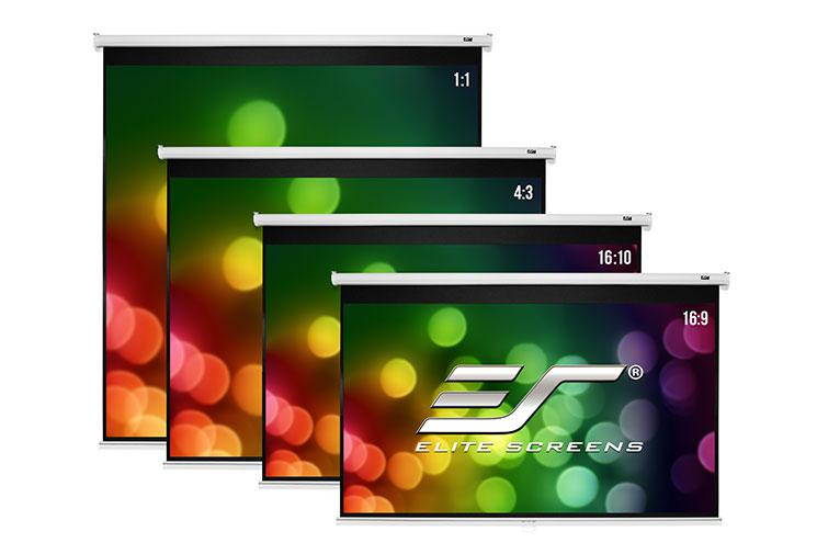 Elite Screens Manual B M135H Manual Projection Screen - 135" - 16:9 - Wall Mount, Ceiling Mount