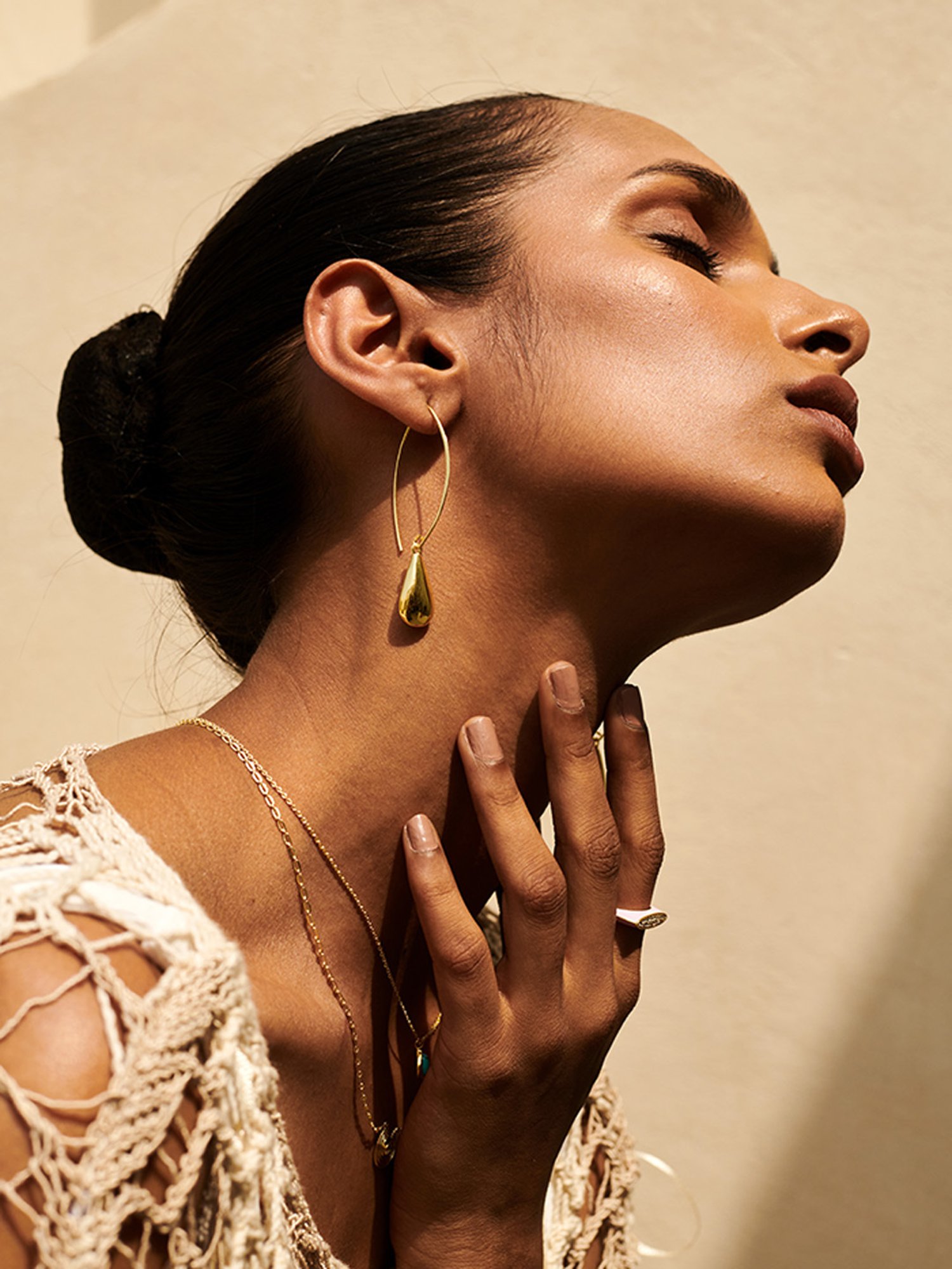 Perfectly Average Teardrop Hoops