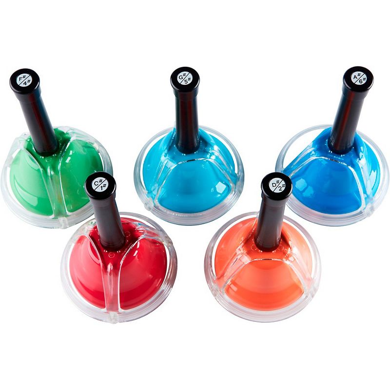 Rhythm Band Kid's Play 5-Note Chromatic Add-On Hand/Desk Bell Set