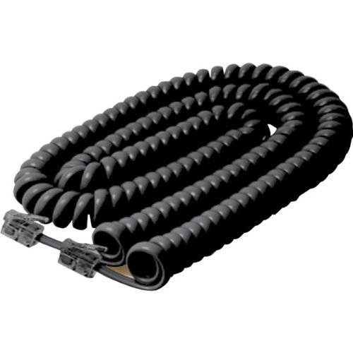 Steren BL-322-025BK 25ft. Coiled Handset Cable Black