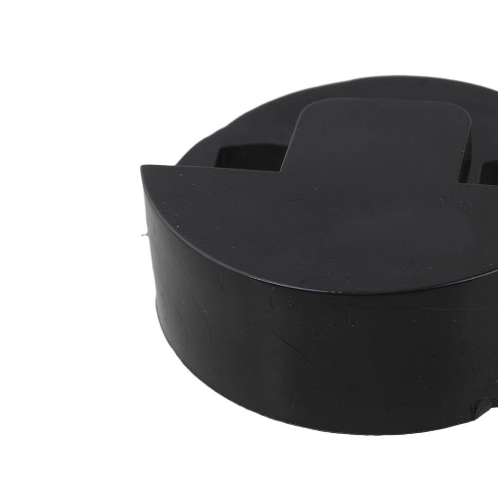 BQLZR Black Lightweight Rubber Round Hole Bass Mute for Bass Instrument Set of 10