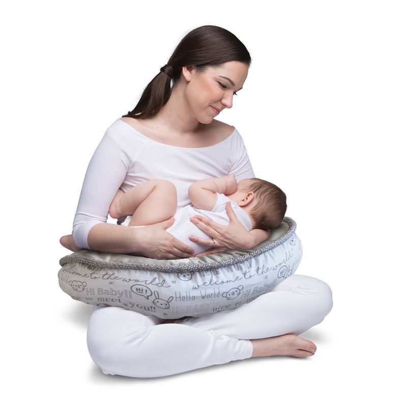 Boppy Luxe Feeding and Infant Support Pillow - Hello World