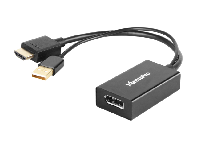 XtremPro HM-DP005MF Male HDMI USB to DisplayPort Power Adapter Cable
