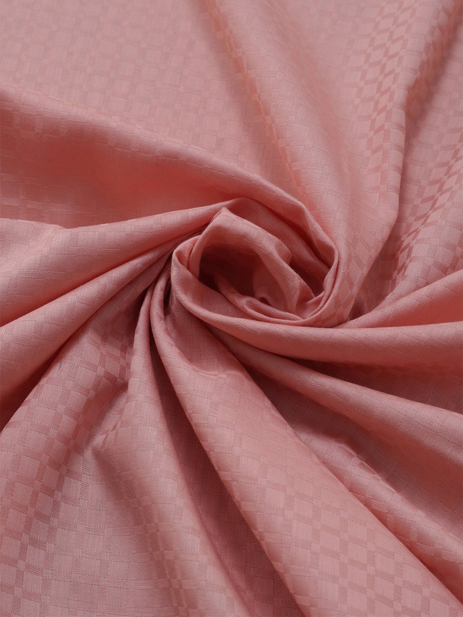 Maspar Colorart Astrid Self Pink 200 TC Cotton King Bed Sheet with 2 Pillow Covers