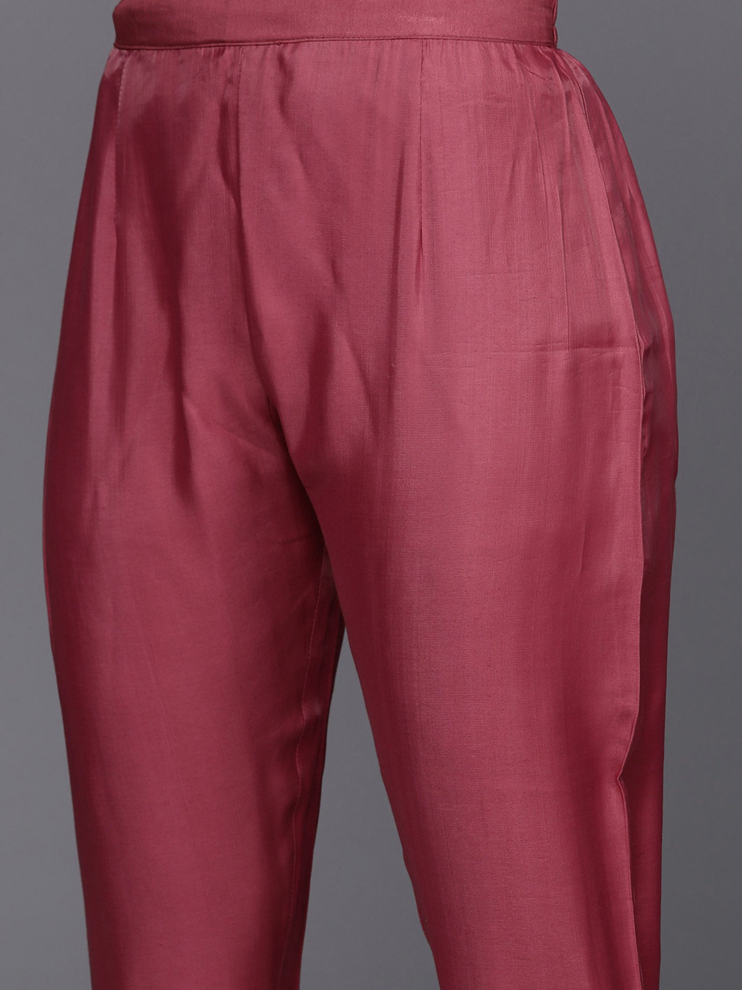 Varanga Blue & Pink Cotton Printed Kurta Pant Set With Dupatta