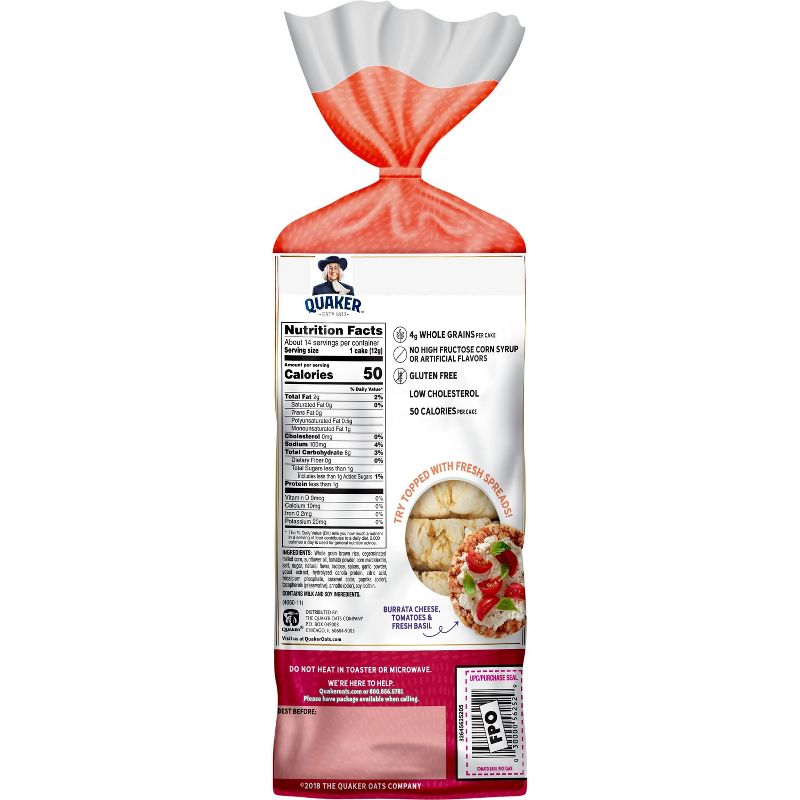 Quaker Garden Tomato & Basil Rice Cakes - 6.1oz