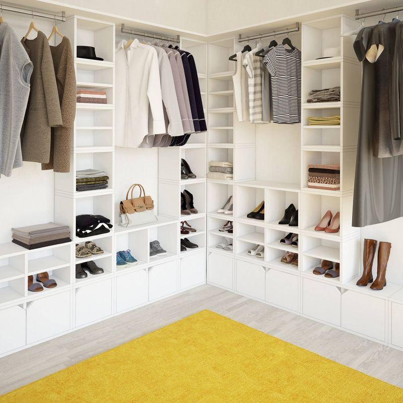 IRIS Tachi Series Modular Wood Stacking Storage Drawer Box Cabinet Cube, Gray