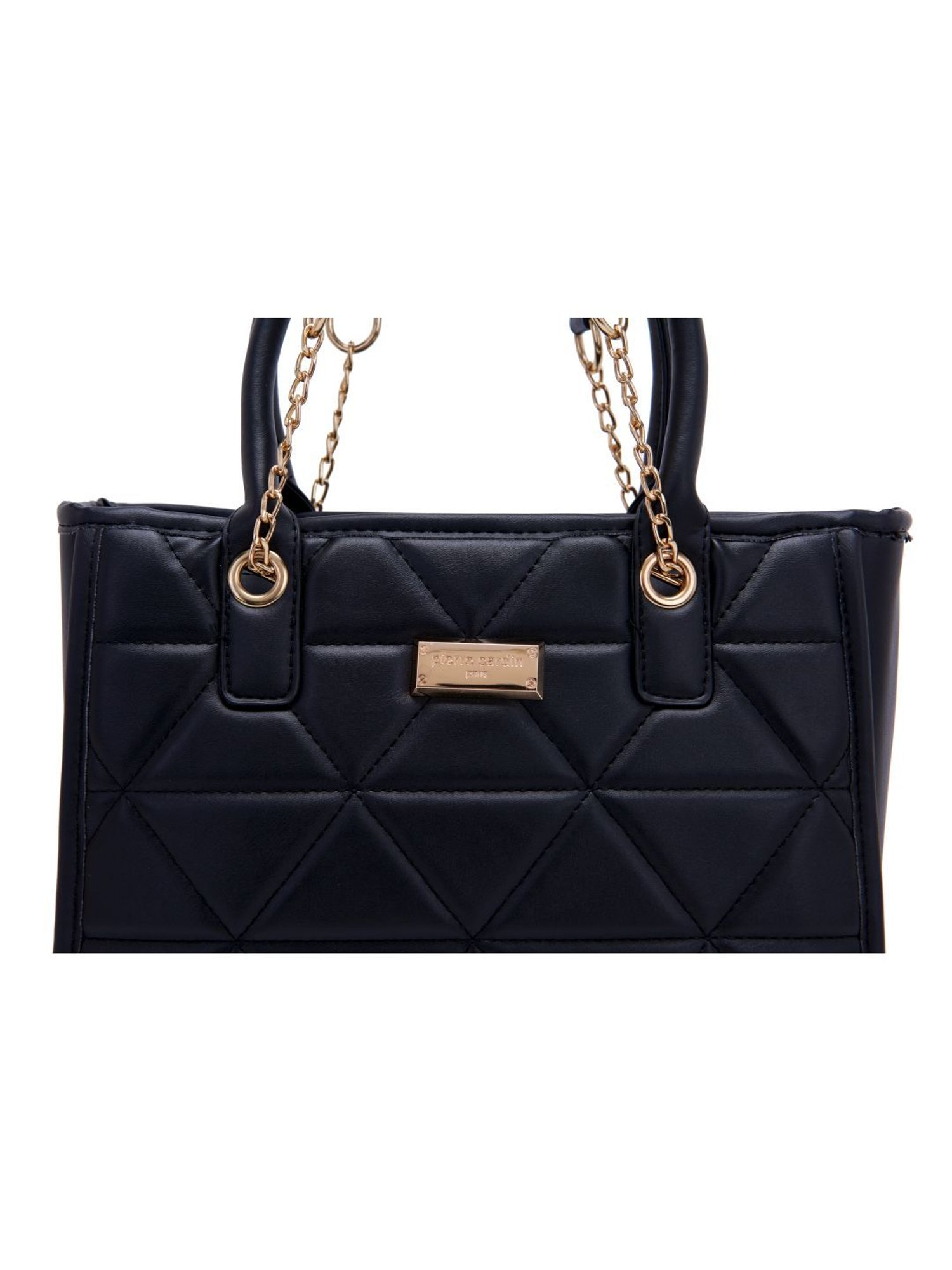 Pierre Cardin Black Textured Handbag