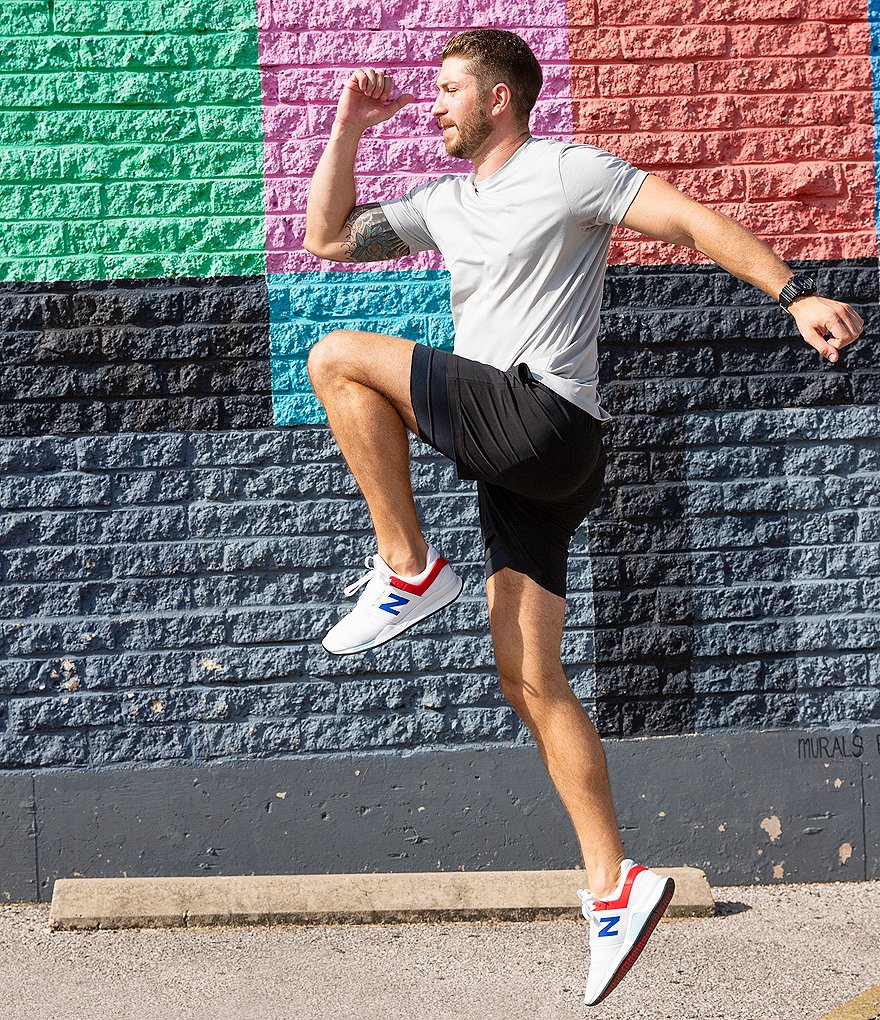 Redsand Elastic Waist Colorblock 20#double; Outseam Volley Shorts