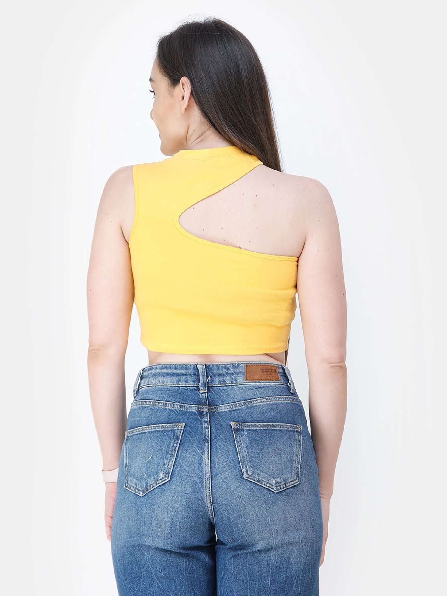 Cation Yellow Crop Top