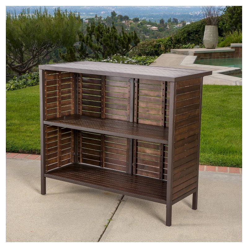 La Sola 3pc Metal Bistro Set - Black/Bronze - Christopher Knight Home