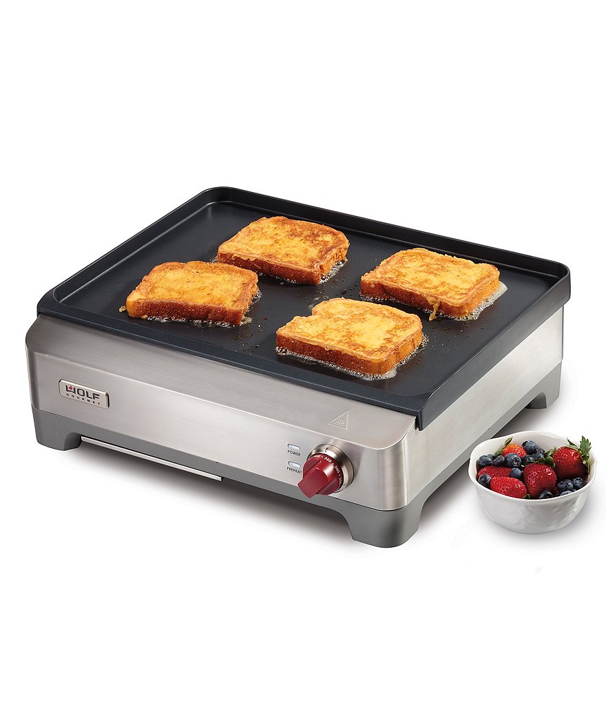Wolf Gourmet Electric Griddle with Red Knob