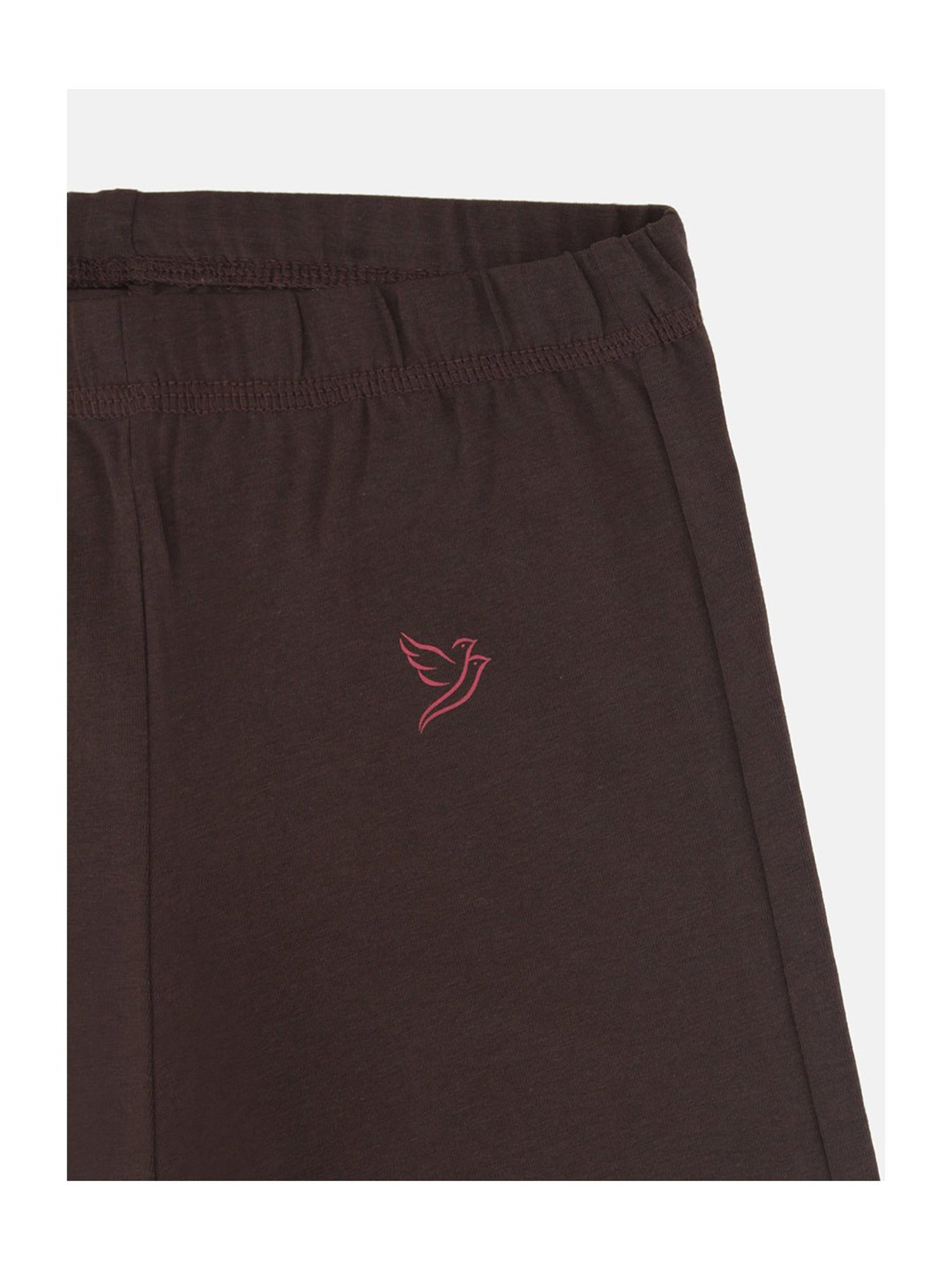 TWIN BIRDS Kids Brown Solid Shorts (Pack Of 3)