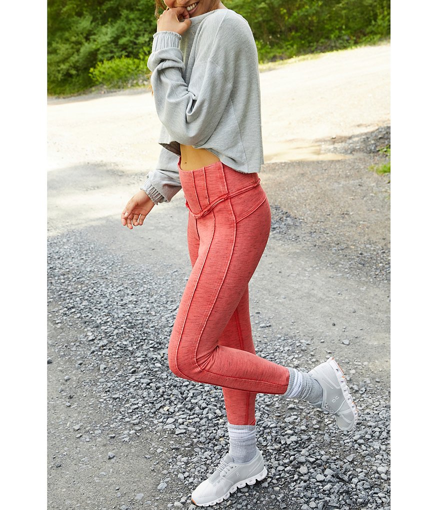 Free People FP Movement Hybrid Exposed Seam Detail High Rise Leggings