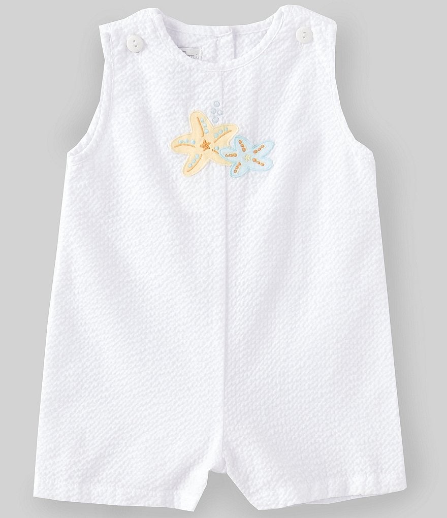 Petit Ami Baby Boys 3-24 Months Starfish Plisse Jon Jon Shortall