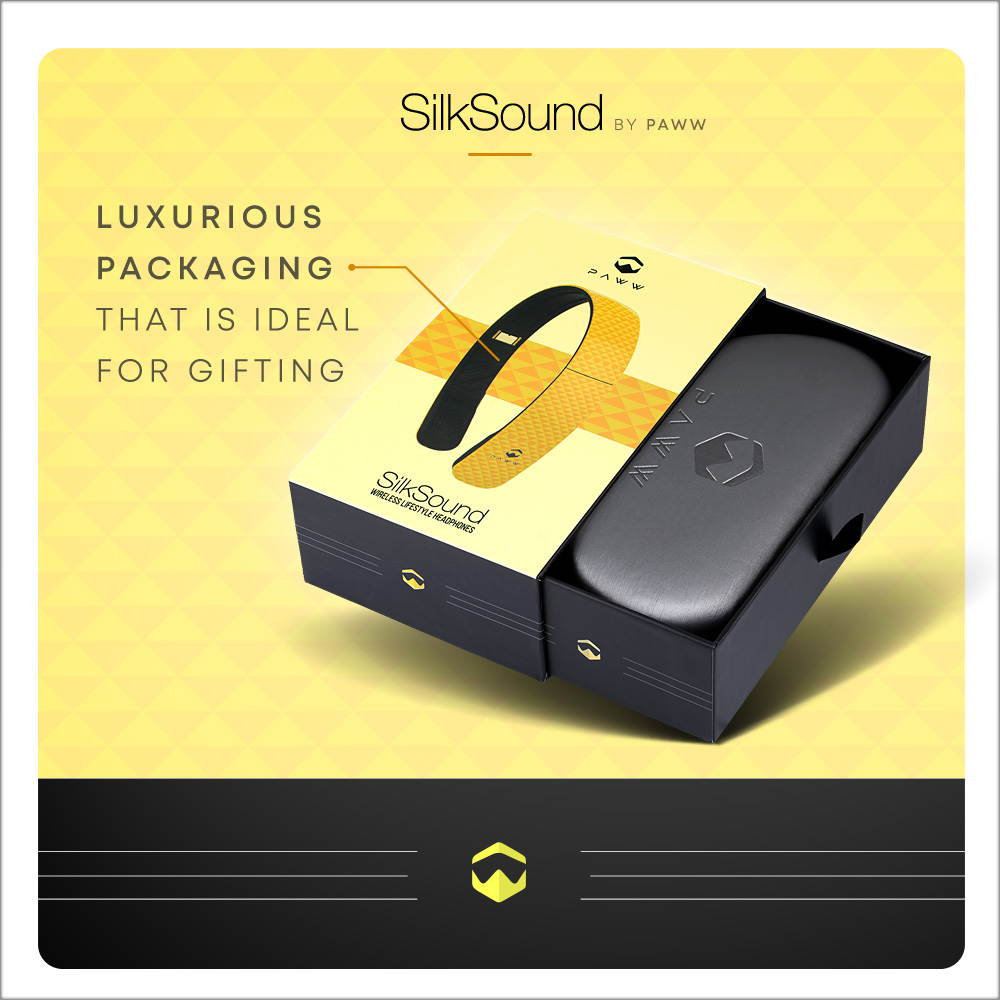 Paww SilkSound Headphones - Stylish Foldable Paww SilkSound Headphones - Stylish Foldable On-Ear Wireless Bluetooth Handsfree Calling with 8 Hours Playtime for Work Travel or Outdoor Use