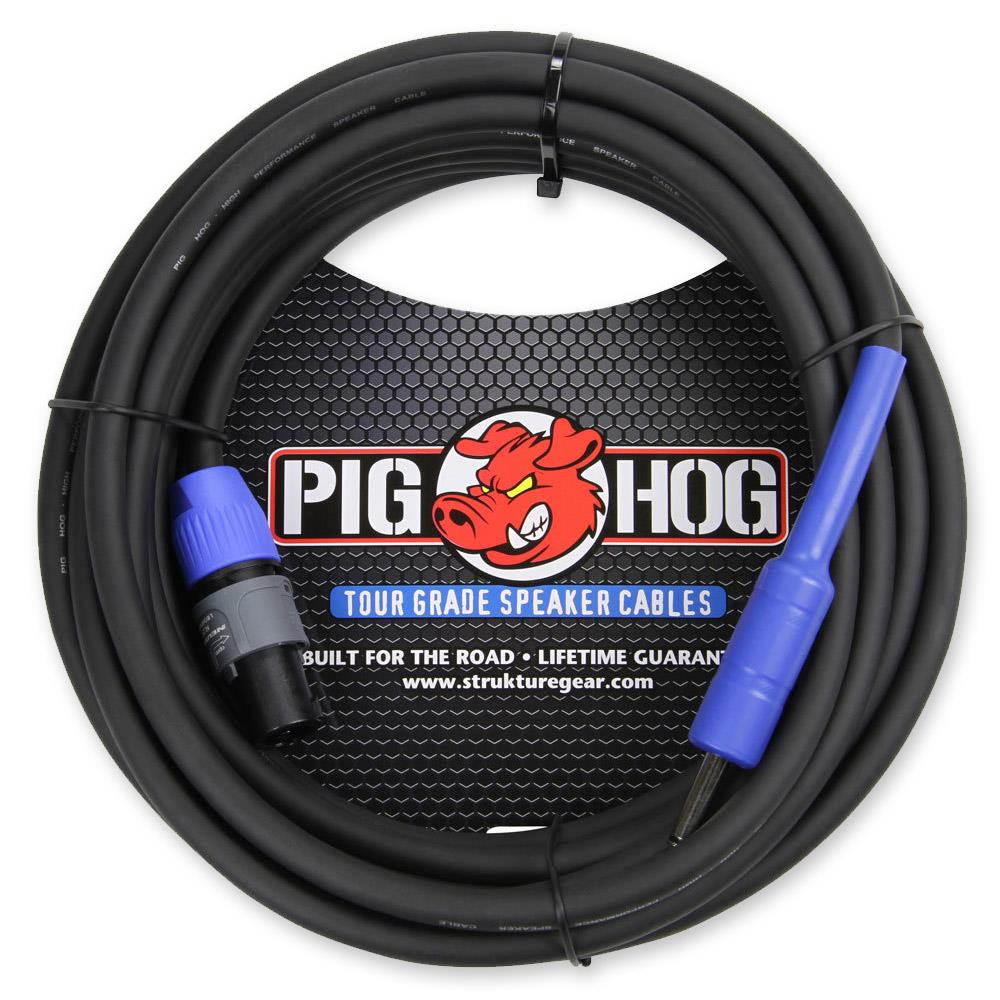 Pig Hog 50' Speakon to 1/4" 14 Gauge Speaker Cable #PHSC50S14