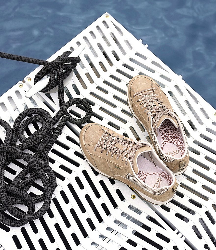 Dansko Women's Paisley Suede Waterproof Lace-Up Sneakers