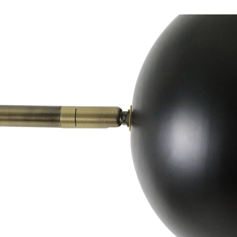 62" 2 Light Marble Morris Base Floor Lamp Brass - Decor Therapy