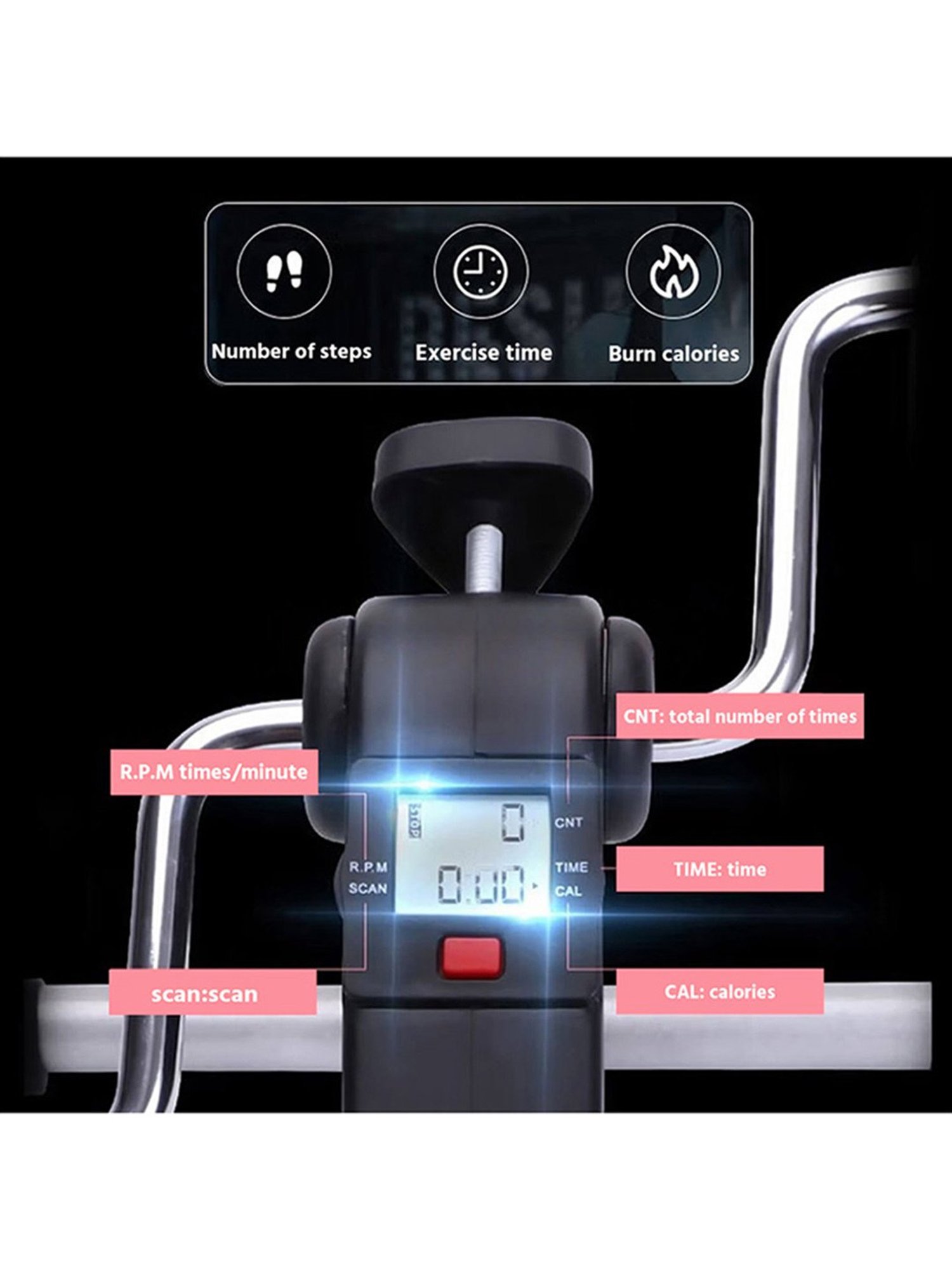 PowerMax Fitness BS-MINI Spin Bike (Black)