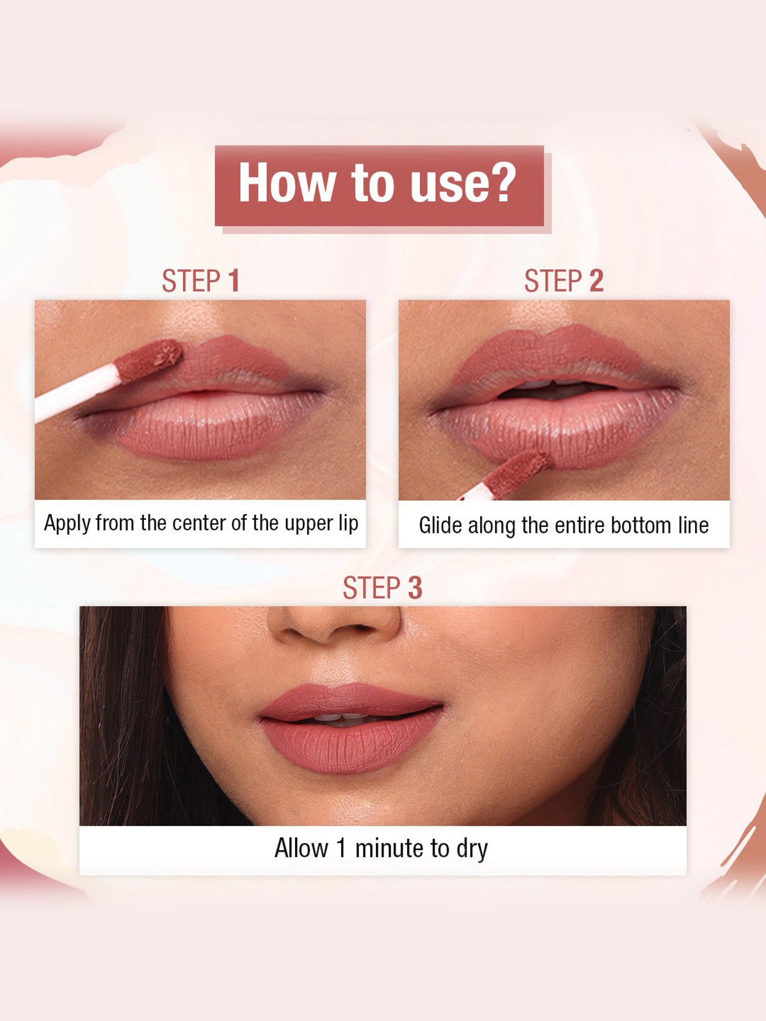 TNW-The Natural Wash Matte Velvet Longstay Liquid Lipstick Nutty Nude - 5 ml