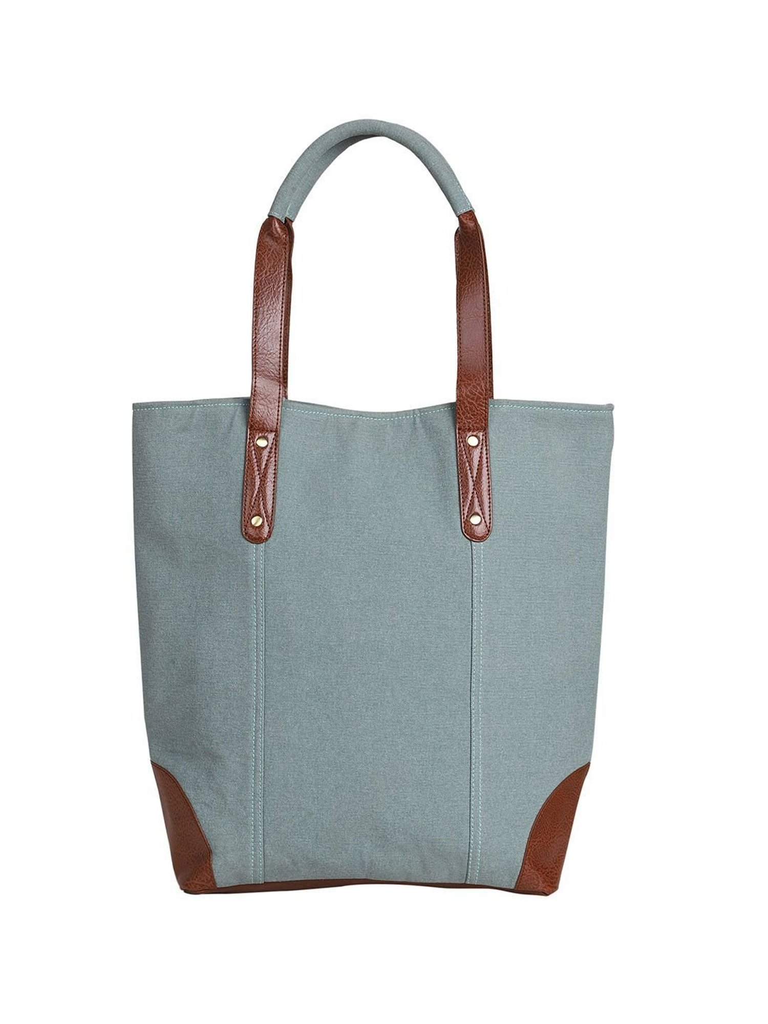 Mona B Sky Blue Large Tote Bag