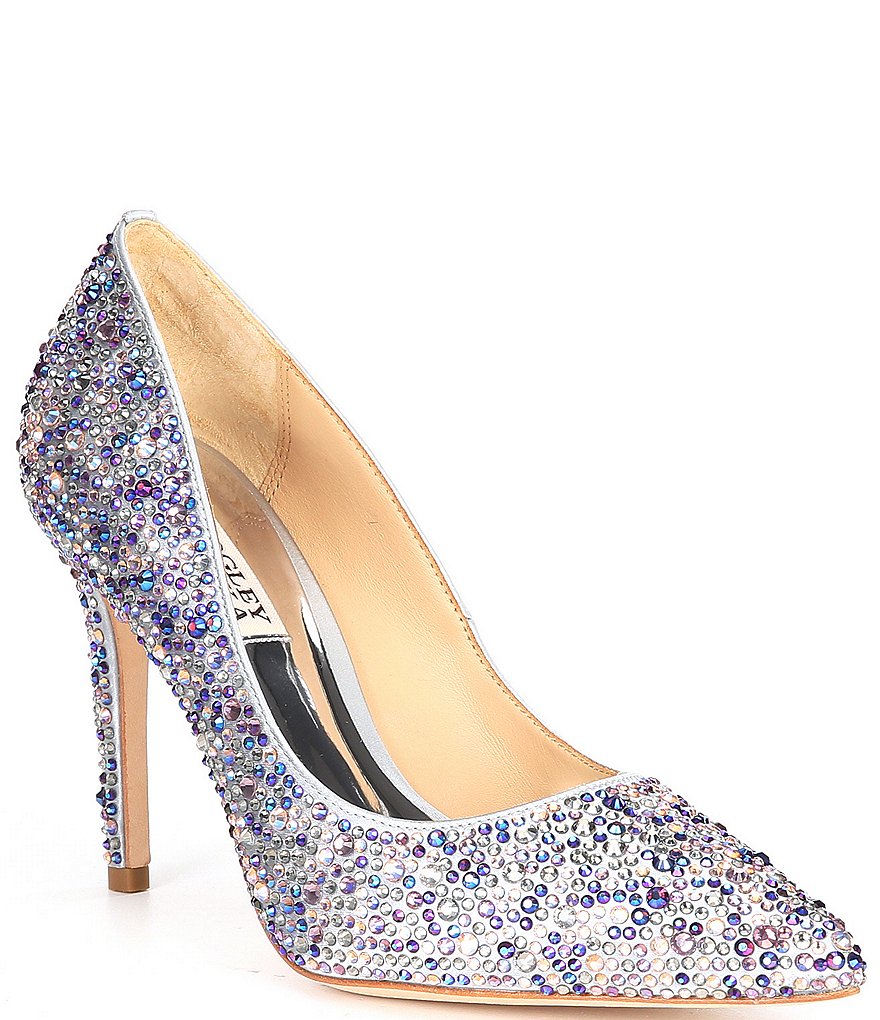Pelle Moda Berlin Glitter Ankle Strap Pumps