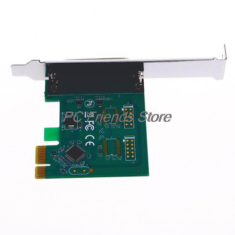 New Parallel Port DB25 25 Pin LPT Printer to PCI-E Express Card Converter Adapter 1pc-PC Friend