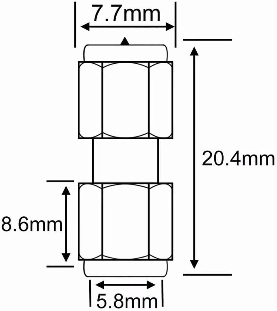 RF Coaxial Adapter SMA Male-Female Cable Coupler Connector Coaxial Adapter for Audio FPV Antennas Radio Video Mobile Pack of 4