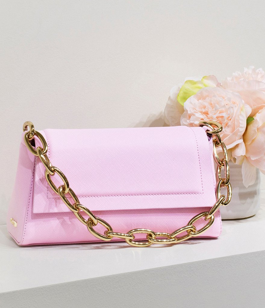 House of Want How We Fashion Vegan Leather Chain Strap Shoulder Bag