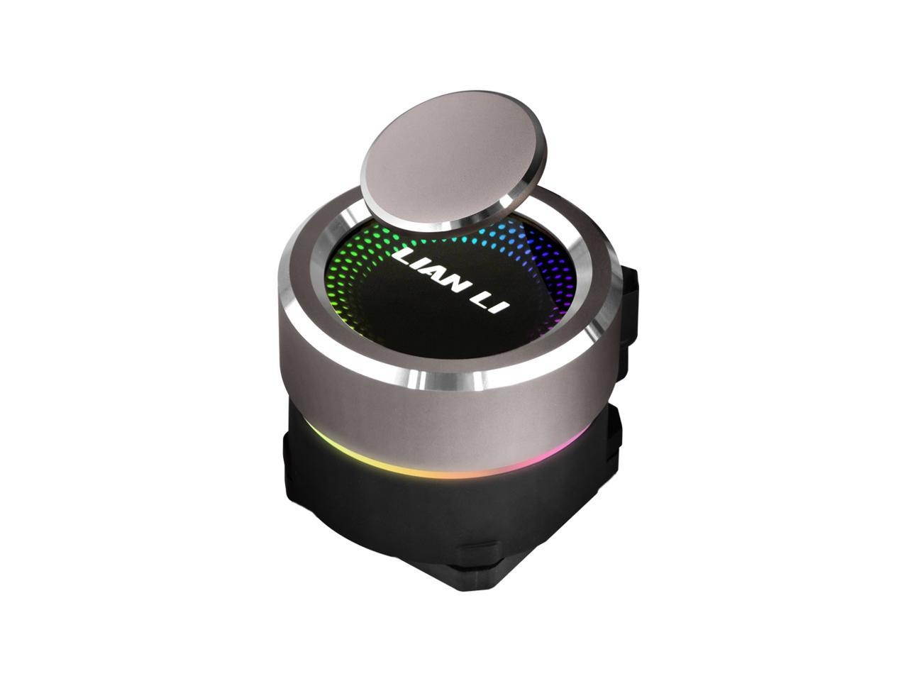 LIAN LI GALAHAD AIO240 RGB BLACK, Dual 120mm Addressable RGB Fans AIO CPU Liquid Cooler