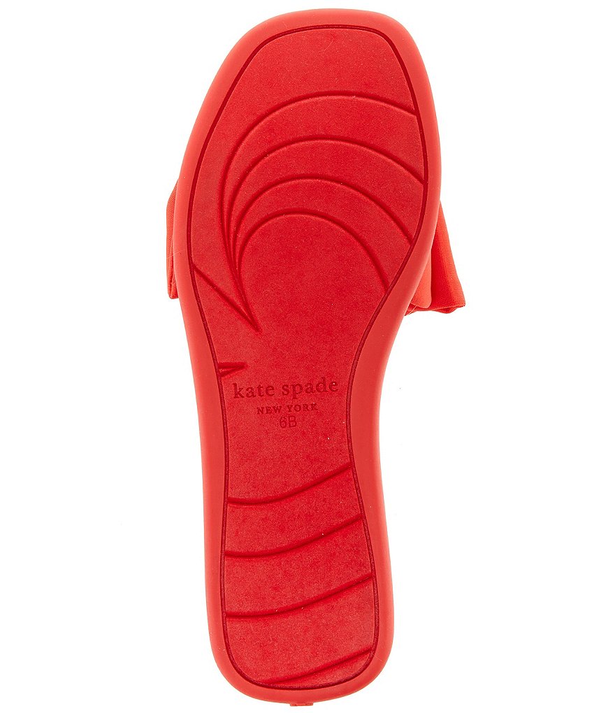 kate spade new york Bikini Fabric Bow Slides