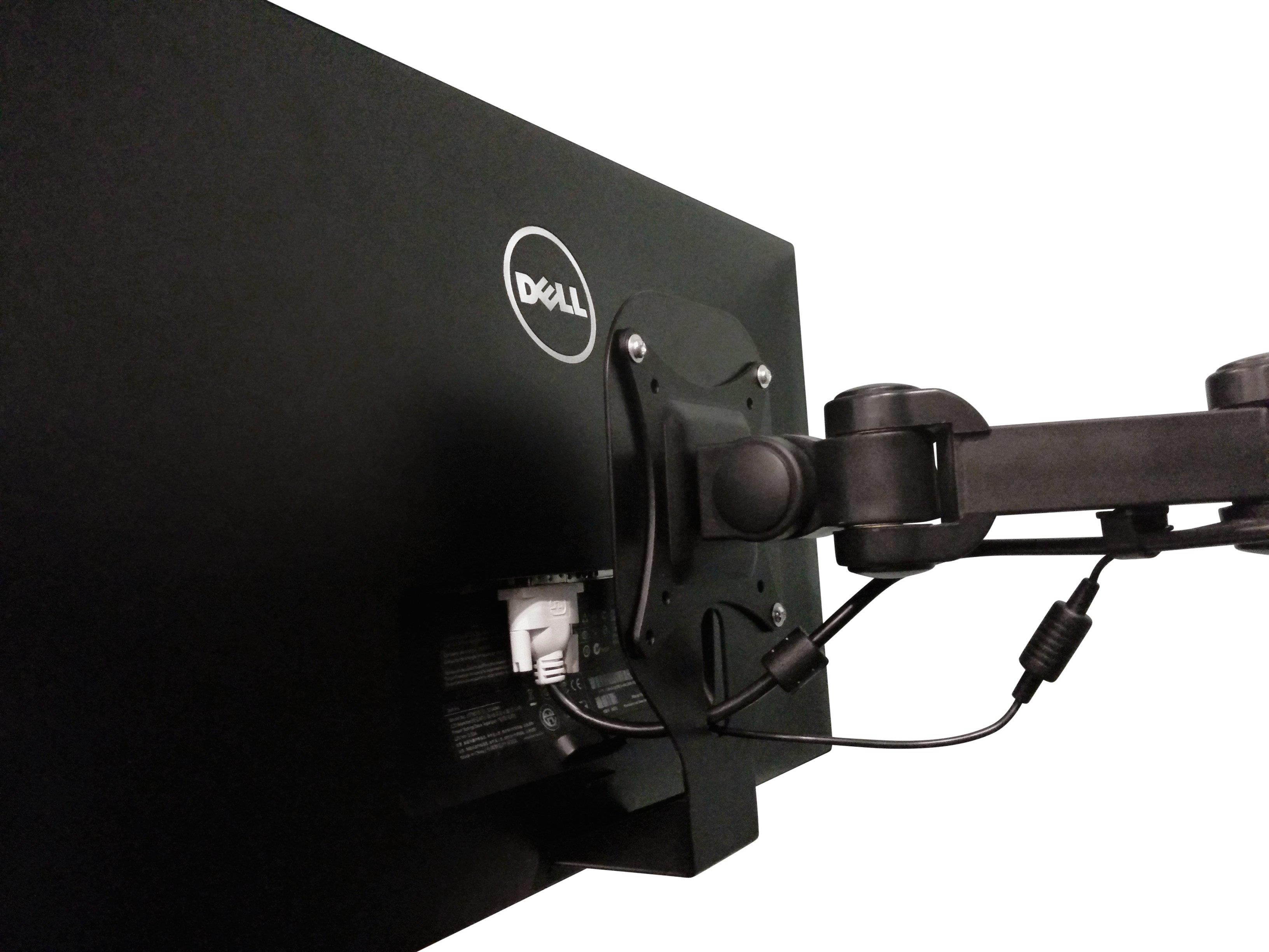 High Stability VESA Mount Adapter Bracket for Dell S-Series Monitors - S2340L, S2340M, S2240L, S2240M (V3) | Includes Patent Pending Stabilizer | by HumanCentric