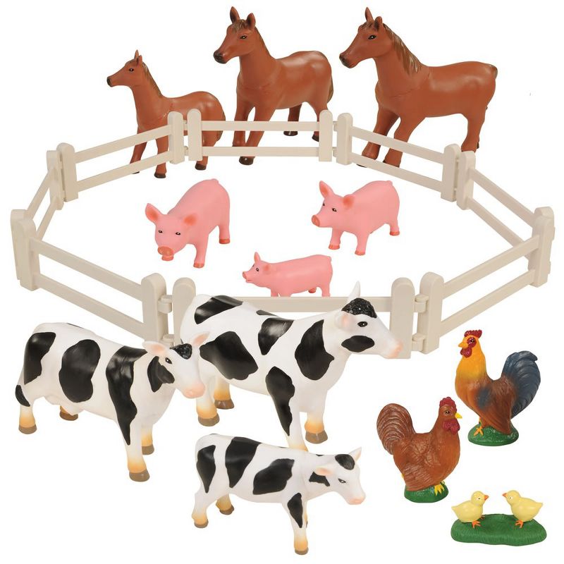 Kaplan Early Learning Farm Animal Families  - Set of 20