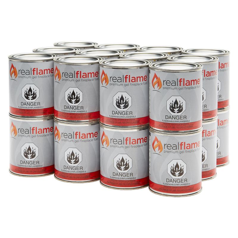 Real Flame 13oz 24pk Premium Gel Fuel Cans