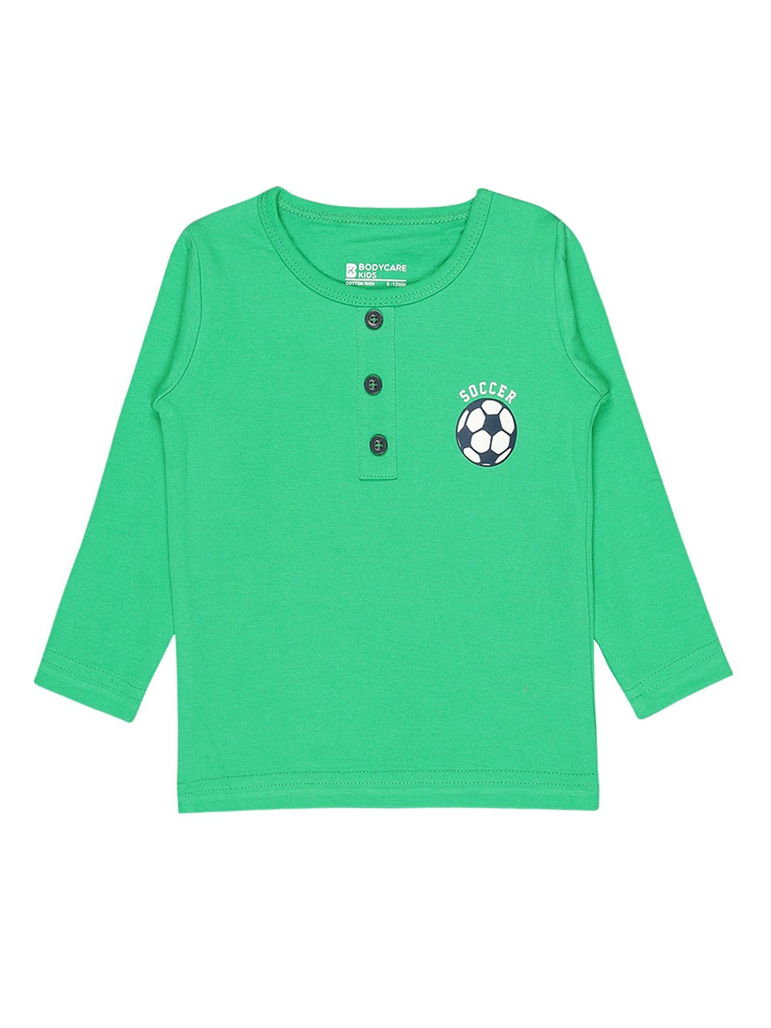 Ed-a-Mamma Baby Green Printed T-Shirt