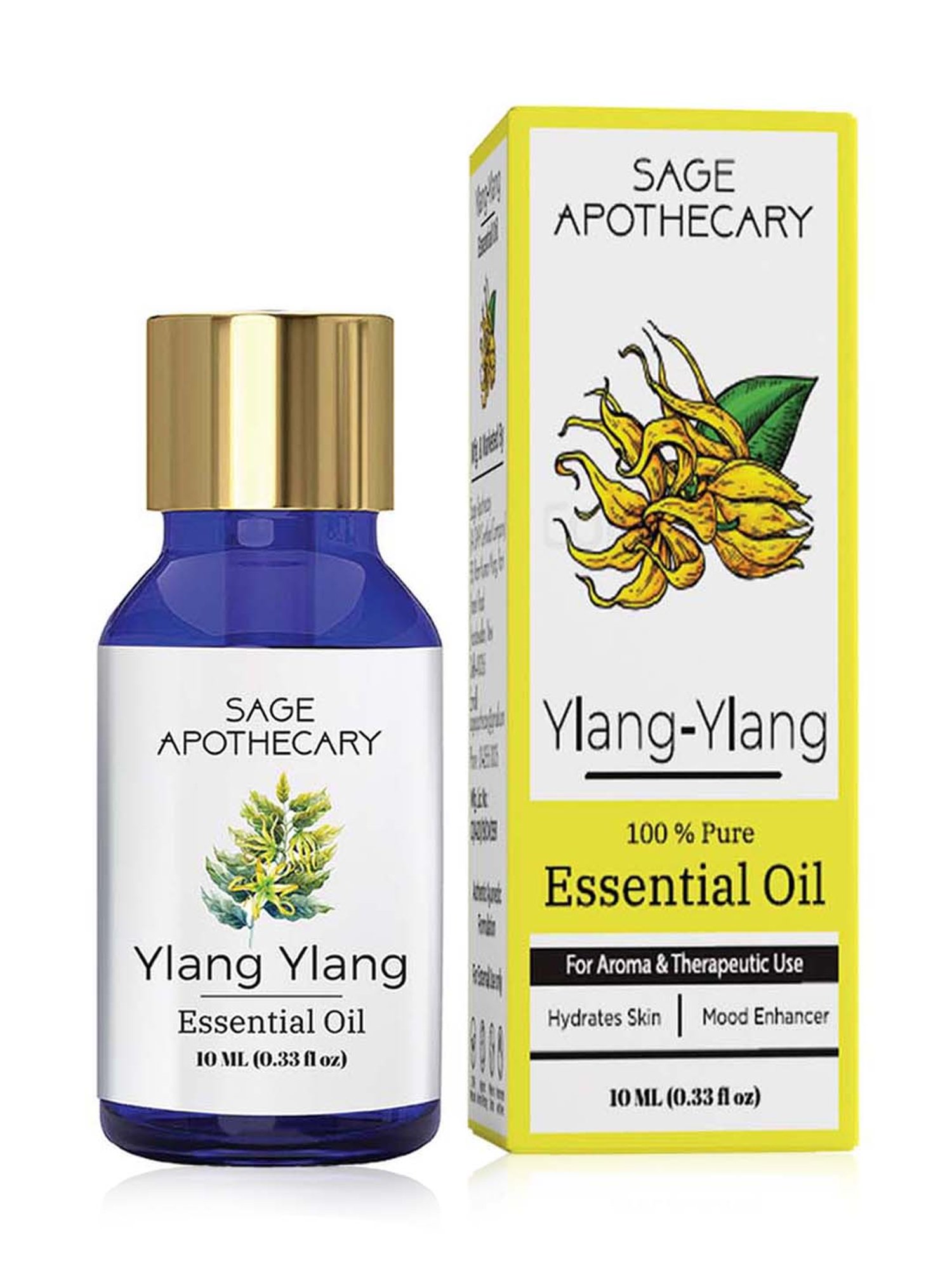 Sage Apothecary Ylang-ylang Essential Oil - 10 ml