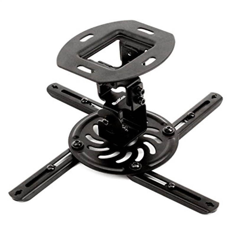 QualGear&reg; QG-PM-002-BLK-S Universal Projector Ceiling Mount, Short, Black