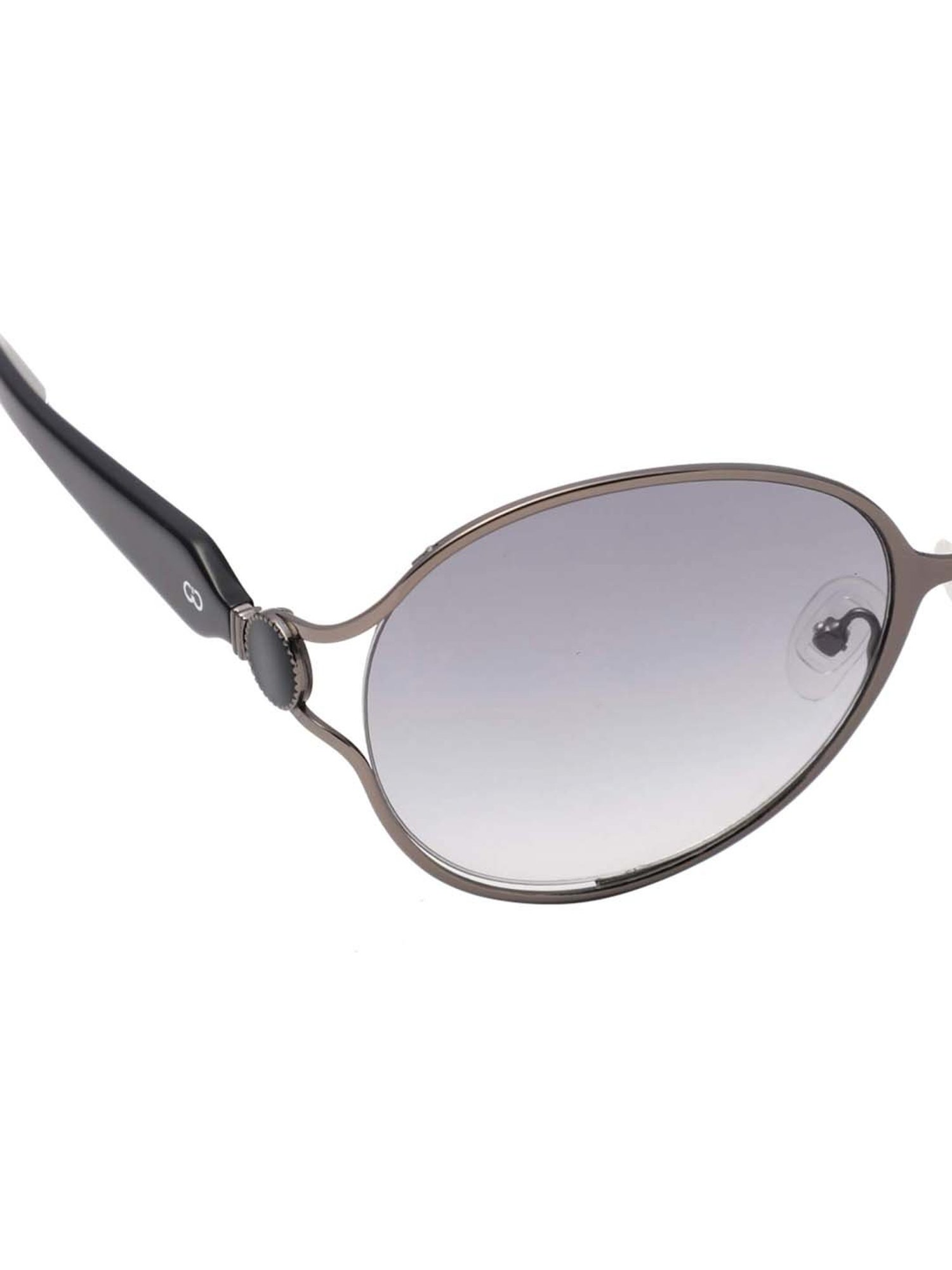 Gio Collection GL5059C09 Silver Oval Sunglasses