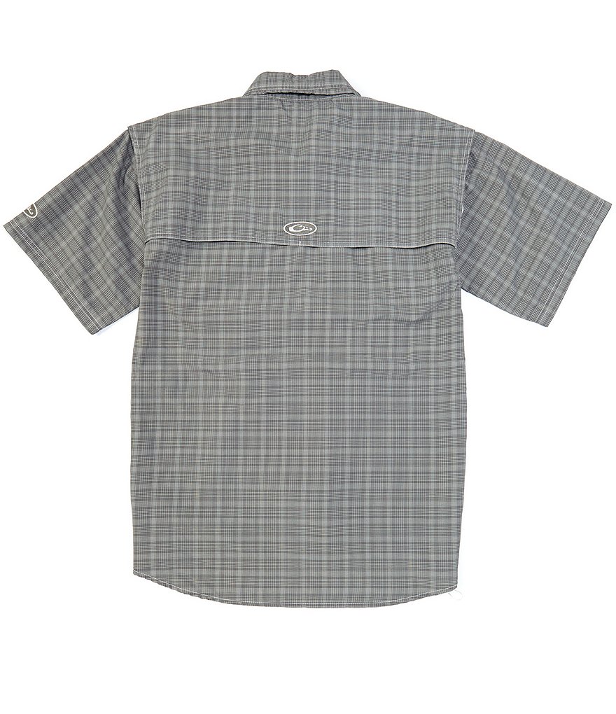 Drake Wingshooter's Plaid Short-Sleeve Woven Sun Shirt