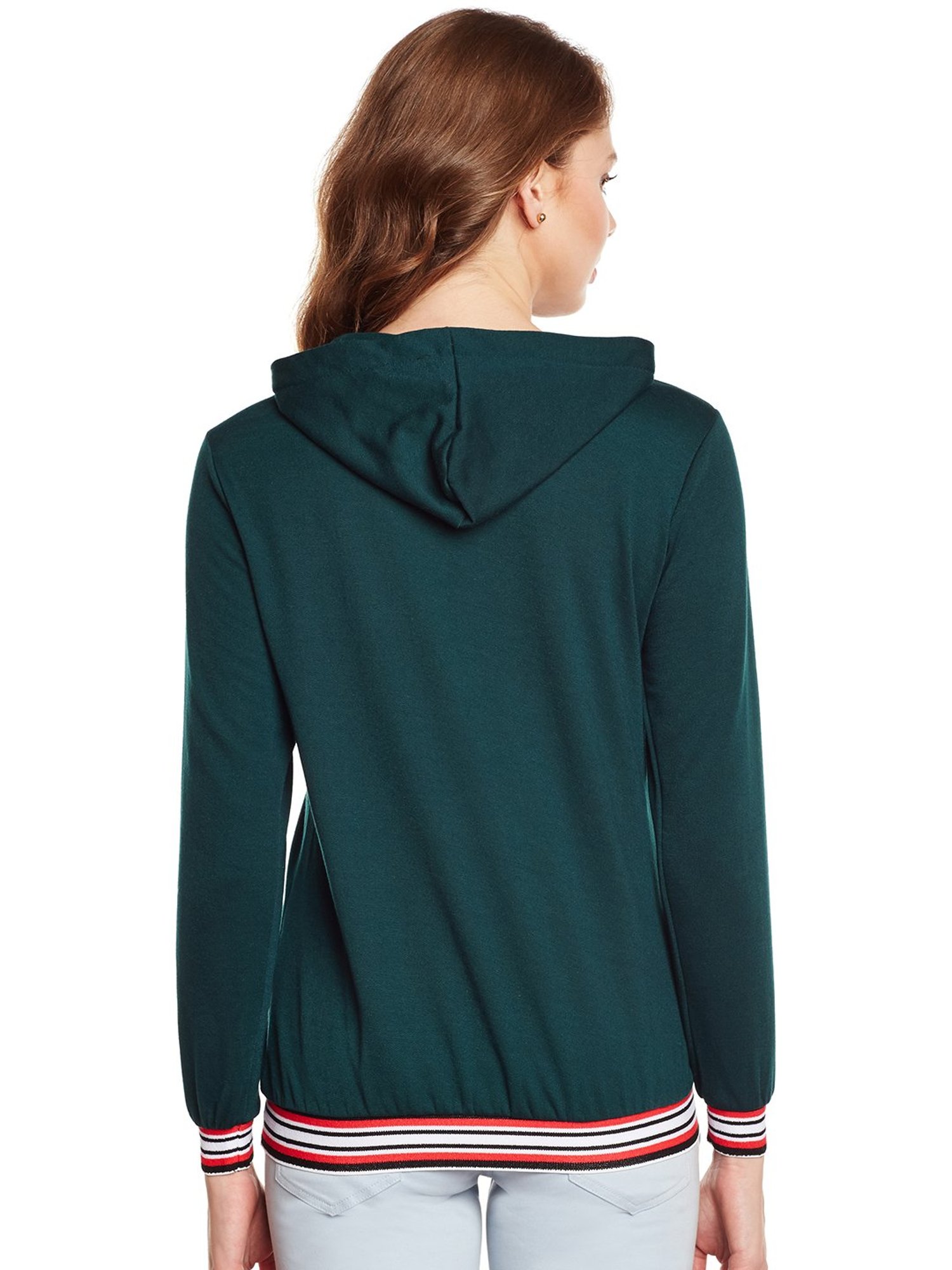 Belle Fille Teal Full Sleeves Sweatshirt