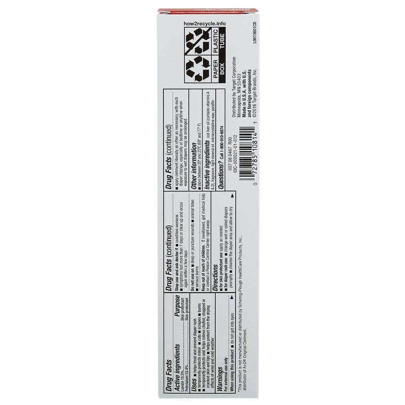 Diaper Rash Ointment, Vitamin A & D - 4oz - up & up™