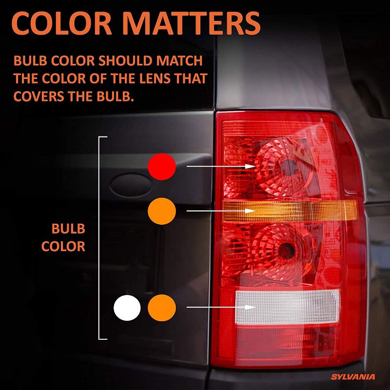 Sylvania Zevo 4157 Amber LED Super Bright Interior and Exterior Turn and Park Light Mini Light Bulb Set, 2 Pack