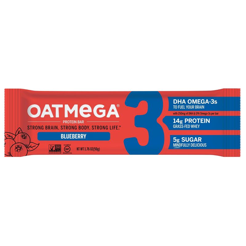 Oatmega Protein & Omega-3 Bar - Wild Blueberry - 12ct