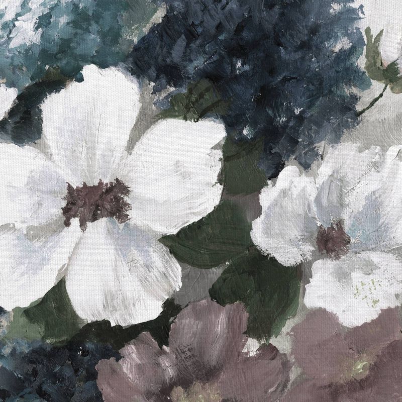 Linen Bouquet 1 Light Square Rev By Nan Wrapped Unframed Wall Canvas Art - Masterpiece Art Gallery