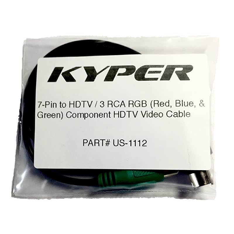 7Pin SVideo to HDTV 3 RCA RGB Red Blue Green Component HDTV Video Cable