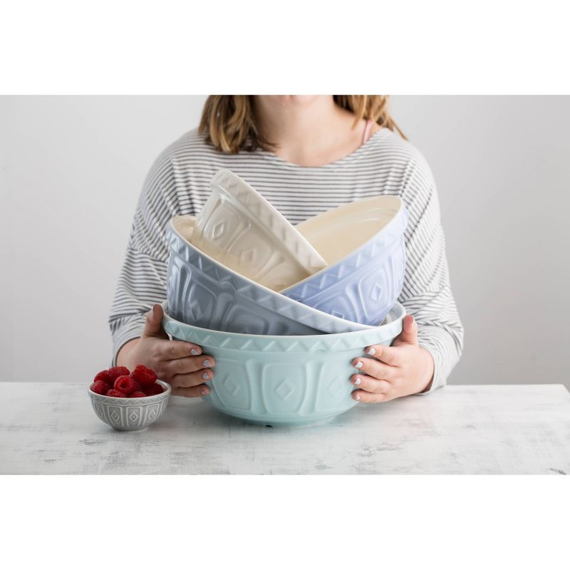 Mason Cash 136oz Earthenware Color Mix Mixing Bowl Blue