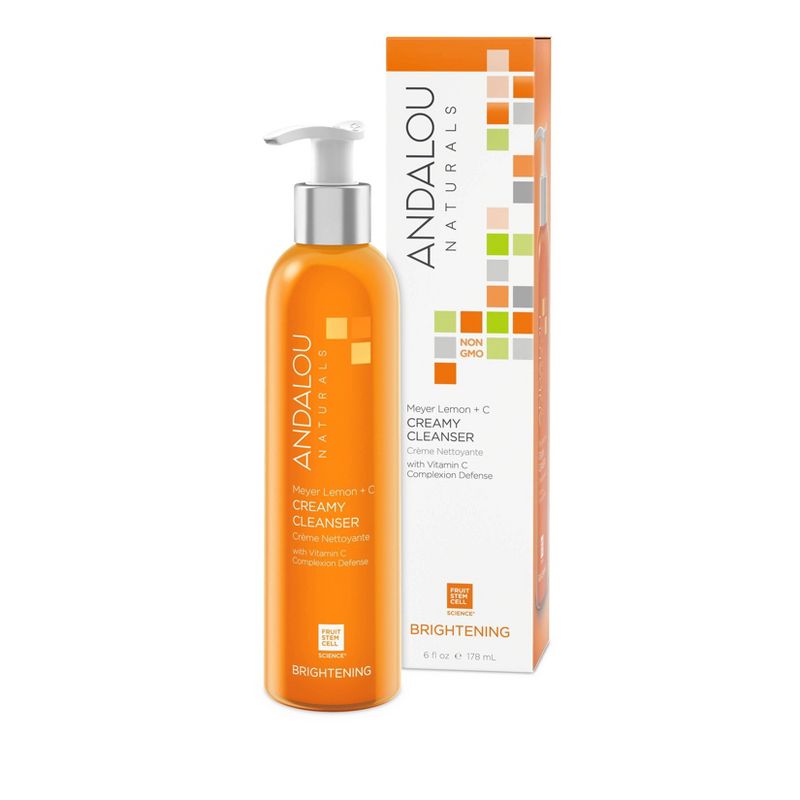 Andalou Naturals Meyer Lemon and Vitamin C Creamy Cleanser - 6 fl oz