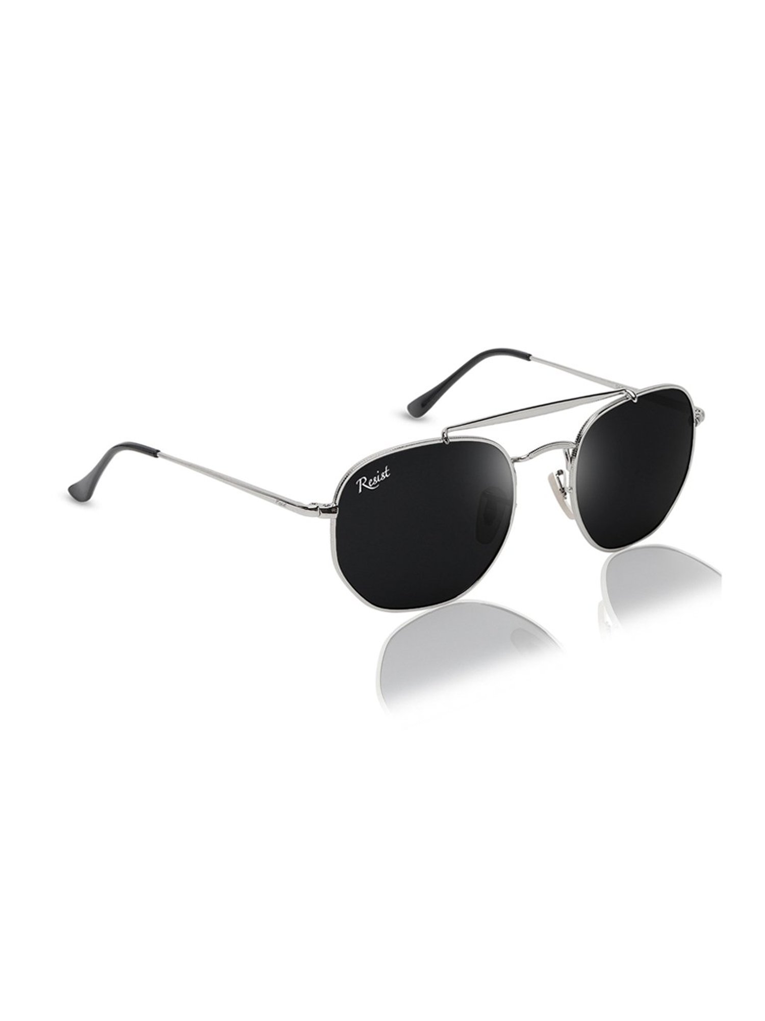 Resist Eyewear Black UV Protection Unisex Sunglasses
